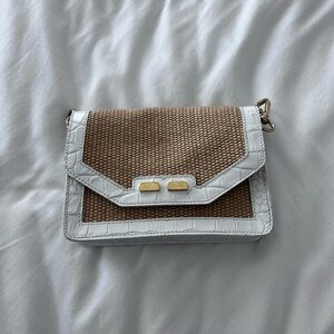 Stylish White and Brown Women's Bag